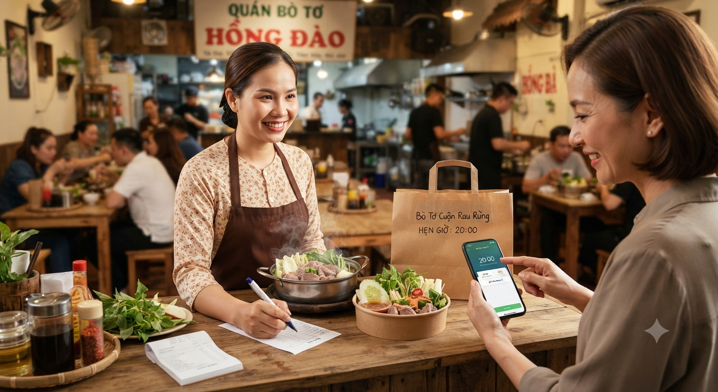 Hướng Dẫn Đặt Món Bò Tơ Mang Về Kèm Hẹn Giờ Hiệu Quả